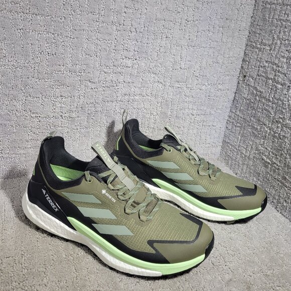 Adidas Terrex Free Hiker 2.0 Low Men's Size 9 Gore-Tex Olive Green Hiking Shoes. - Picture 6 of 11